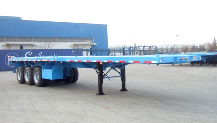 Tri Axle Trailer Flatbed Truck for Sale  Flatbed Trailer Manufactures in Mauritania (3).jpg