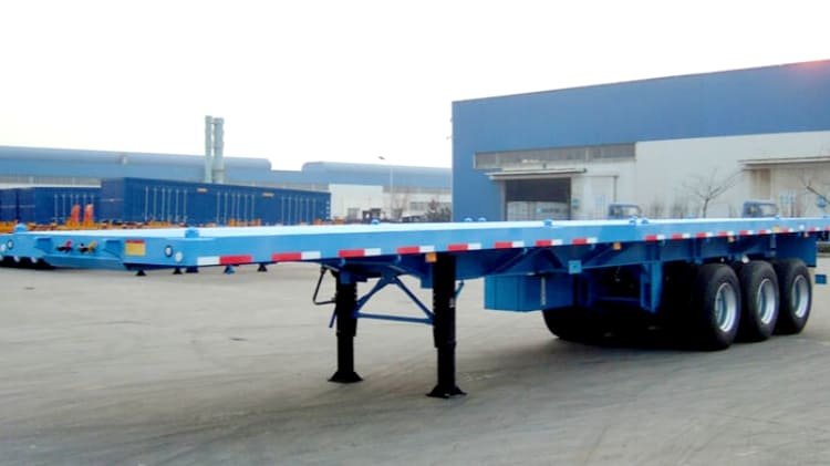 Tri Axle Trailer Flatbed Truck for Sale  Flatbed Trailer Manufactures in Mauritania (5).jpg