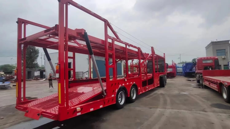 Double Deck Car Transport Trailer will Export to Russia (1).jpg