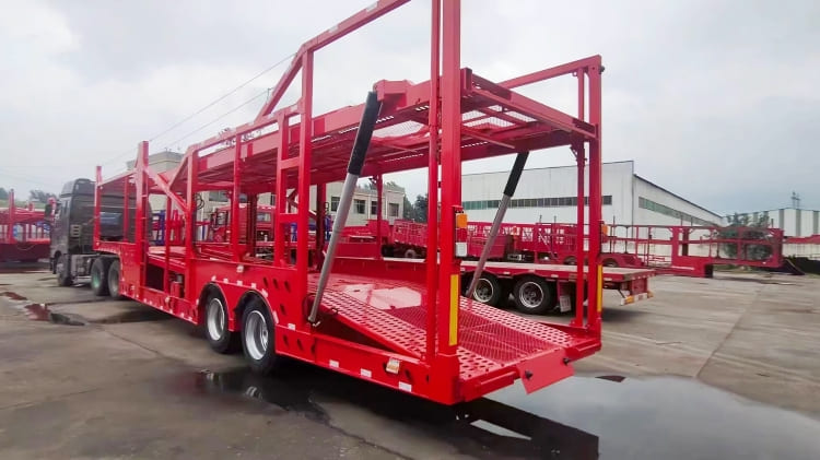 Double Deck Car Transport Trailer will Export to Russia (2).jpg