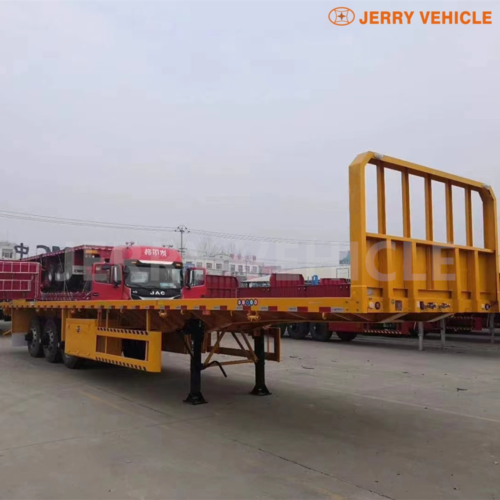 JERRY VEHICLE 2023 new 3 axle 40ft flatbed truck trailer 