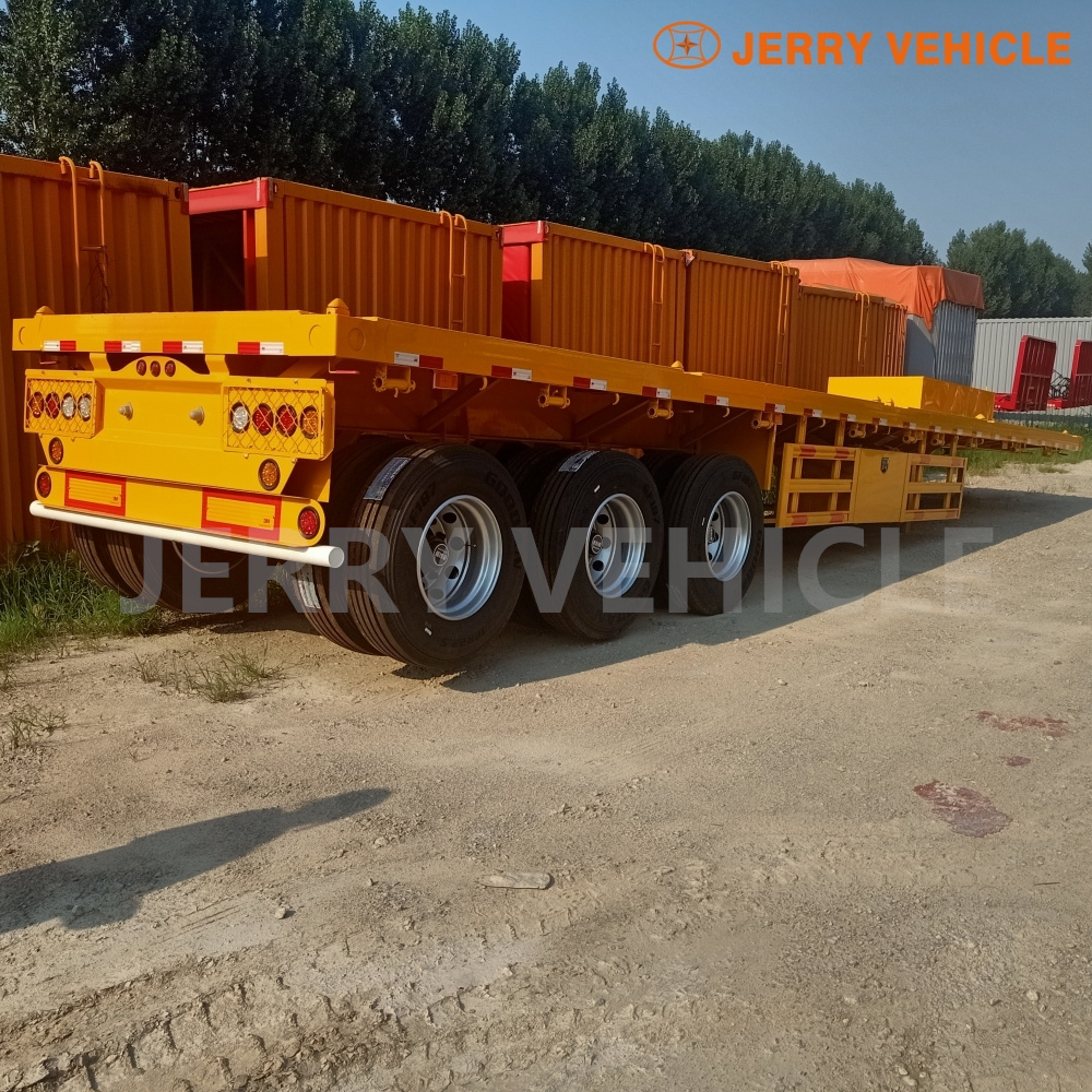 40Ft 2 Axle Flatbed Container Trailer