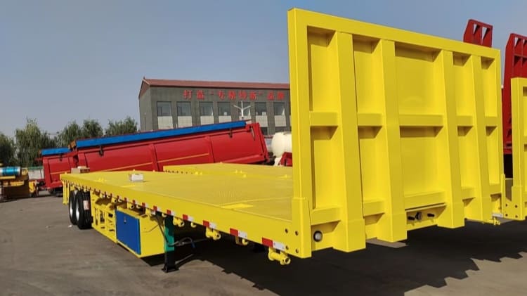 120 Ton Lowbed Trailer Truck Ready Ship to Zimbabwe